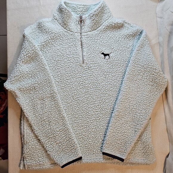 Victoria's Secret PINK Sherpa Quarter Zip Pullover - Size S - Picture 3 of 6